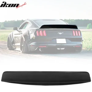 Fits 15-23 Ford Mustang Coupe IKON Style Matte Black Duckbill Trunk Spoiler PP - Image 6