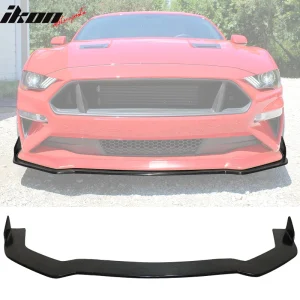 Fits 18-23 Ford Mustang EcoBoost/GT PU IKON Style 3PCS Front Bumper Lip Spoiler - Image 6