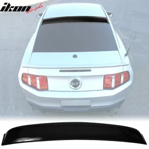 Fits 05-14 Ford Mustang Coupe Rear Window Roof Spoiler Visor PP Wing Gloss Black - Image 6