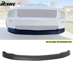 Fits 05-09 Ford Mustang GT V8 Front Bumper Lip Matte Black Spoiler 1PC Splitter - Image 6