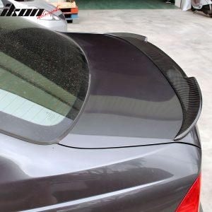 Closeout! Fits 06-11 BMW E90 3-Series Sedan V Style Trunk Spoiler Carbon Fiber - Image 3