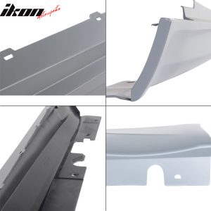 Fits 07-13 BMW E92 E93 3-Series 2Dr M3 Style Side Skirts Extension Panels Pair - Image 3