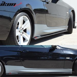 Fits 07-13 BMW E92 E93 3-Series 2Dr M3 Style Side Skirts Extension Panels Pair - Image 5