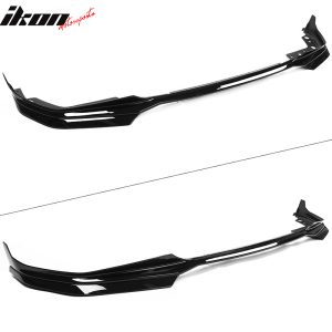 Fits 19-22 BMW G20 3 Series M-Tech M Sport Front Bumper Lip Gloss Black - PP - Image 4
