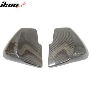 Fits 10-21 BMW 3 Series F30 2PCS Passenger Driver Mirror Covers Carbon Fiber CF - Image 3