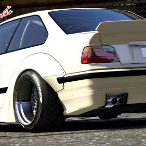 Fits 92-98 BMW E36 3-Series RB Style Rear Tail Trunk Spoiler Wing PU - Unpainted - Image 3