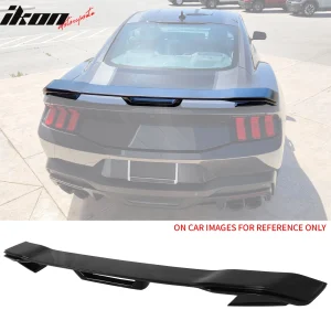 Fits 24-26 Ford Mustang Dark Horse Style Trunk Spoiler Carbon Fiber Print ABS - Image 6
