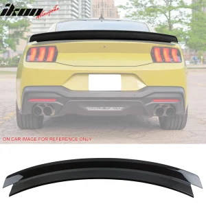 Fits 24-26 Ford Mustang S650 7th Gen R Style Rear Trunk Spoiler Wing Gloss Black - Image 6