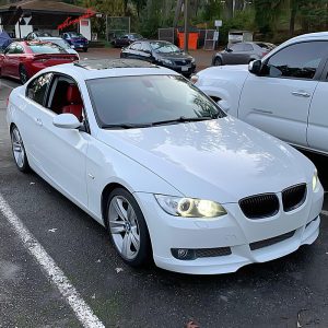 Fit 07-10 BMW E92 E93 3-Series Front Bumper Lip PP Painted #300 Alpine White III - Image 5