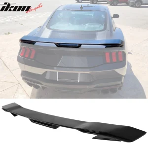 Fits 24-26 Ford Mustang Dark Horse Style Rear Trunk Spoiler Wing Gloss Black ABS - Image 6
