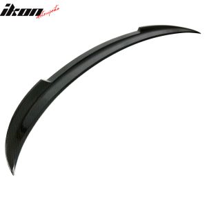 Fits 06-11 BMW E90 3-Series Sedan 4Dr M4 Style Trunk Spoiler Carbon Fiber Print - Image 3