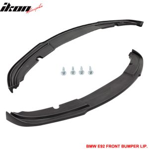Fits 07-11 BMW E92 E93 3 Series Coupe H Style Front Bumper Lip Chin PU Unpainted - Image 4