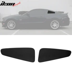 Fits 10-14 Ford Mustang Coupe GT350 Style Side Window Louvers 2PC - Image 6