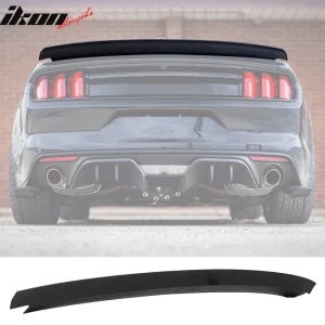 Fits 15-23 Ford Mustang R Style Rear Trunk Lid Spoiler Wing Matte Black ABS - Image 6