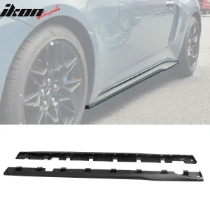 Fits 15-23 Ford Mustang Side Skirts Dark Horse Style Rocker Panel Extension Kit - Image 6