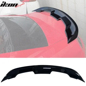 Fits 10-14 Ford Mustang Trunk Spoiler Convert To 2020 GT500 Style - Gloss Black - Image 6