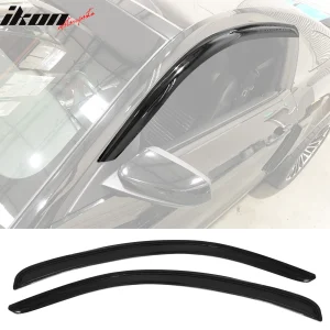 Fits 10-14 Ford Mustang Coupe Acrylic Window Visors Sun Guard Rain Deflector - Image 6