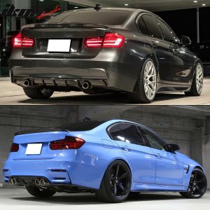Fits 12-18 BMW F30 3 Series F80 M3 3D Style Black PU Rear Trunk Spoiler Wing - Image 3