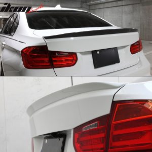 Fits 12-18 BMW F30 3 Series F80 M3 3D Style Black PU Rear Trunk Spoiler Wing - Image 4