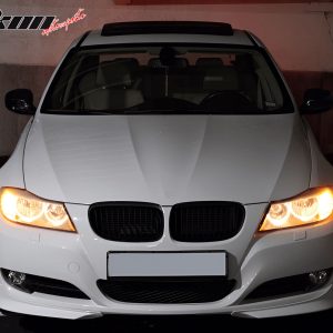 For 09-12 BMW E90 3-Series OE Style Front Bumper Lip Splitter Painted #300 White - Image 5