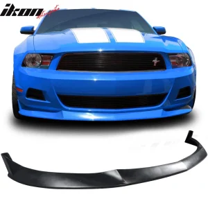 Fits 10-12 Ford Mustang V6 Only S Style Front Bumper Lip Spoiler Unpainted PU - Image 6