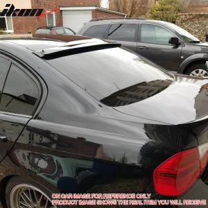 Fits 06-11 BMW E90 3-Series&08-11 M3 Sedan AC Style Roof Spoiler Matte Black ABS - Image 3
