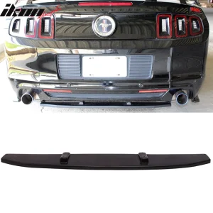 Fits 13-14 Ford Mustang V6 V8 Unpainted Black Rear Shark Fin Bumper Diffuser PU - Image 6