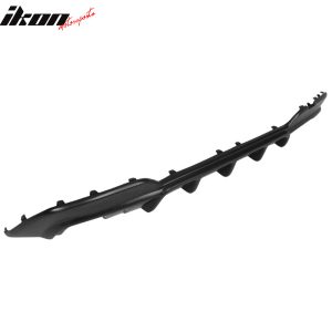 Fits 19-22 BMW 3 Series G20 IKON Style Rear Bumper Lip Diffuser PP Matte Black - Image 5