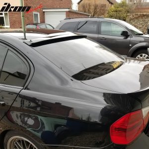 Fits 06-11 BMW E90 3-Series&08-11 M3 Sedan AC Style Roof Spoiler Gloss Black ABS - Image 3