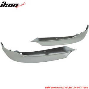 For 09-12 BMW E90 3-Series OE Style Front Bumper Lip Splitter Painted #300 White - Image 3