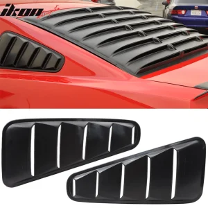 For 10-14 Ford Mustang OE Style Side Quarter Window Louver Scoop Cover Unpainted - Image 6