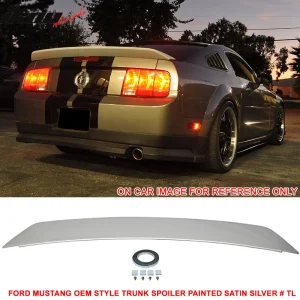 Fits 05-09 Ford Mustang OE Style Rear Trunk Spoiler Wing Lip Painted #TL Silver - Image 6