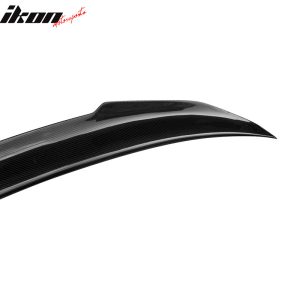 Fits 12-19 BMW 3-Series F30 F80 Carbon Fiber Trunk Spoiler Wing Lip PSM Style - Image 3
