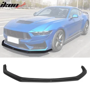 Fits 24-26 Mustang Dark Horse IKON Style Matte Black Front Bumper Lip Splitter - Image 6