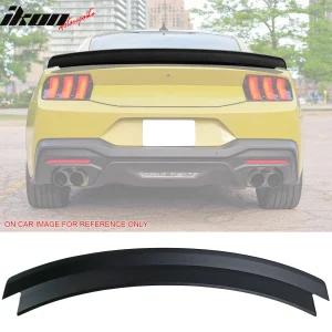 Fits 24-26 Ford Mustang S650 7th Gen R Style Rear Trunk Spoiler Wing Matte Black - Image 6