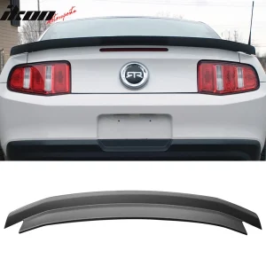 Fits 10-14 Ford Mustang Matte Black Rear Duckbill Trunk Lid Spoiler Wing Lip ABS - Image 6