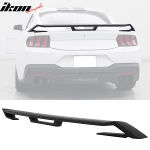 Fits 24-26 Ford Mustang OE GT Performance Style Trunk Spoiler Matte Black ABS - Image 6