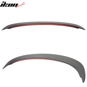 Fits 06-11 BMW E90 3 Series Sedan A Style Matte Black Rear Trunk Spoiler Wing - Image 3