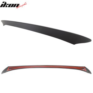 Fits 06-11 BMW E90 3 Series Sedan A Style Matte Black Rear Trunk Spoiler Wing - Image 4