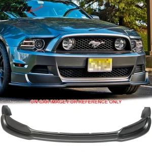 Fits 13-14 Ford Mustang V6/GT Front Bumper Lip PU #UJ Sterling Gray Metallic - Image 6