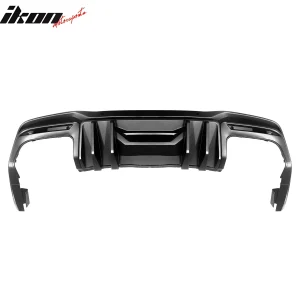 Fits 24-26 Mustang 7th Gen S650 Competition PP Rear Bumper Diffuser Gloss Black - Image 6