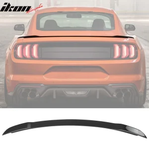 Fits 15-23 Ford Mustang GT Style Gloss Black Trunk Spoiler ABS - Image 6