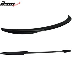 Fits 12-20 BMW F30 3 Series F80 M3 4Dr V Style Trunk Spoiler Painted #668 Black - Image 4