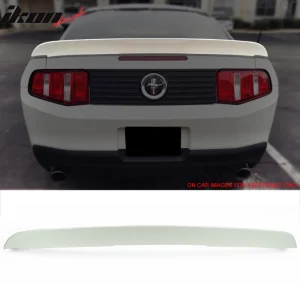 Fits 10-14 Ford Mustang D Style Rear Trunk Spoiler Wing ABS Painted White #HP - Image 6