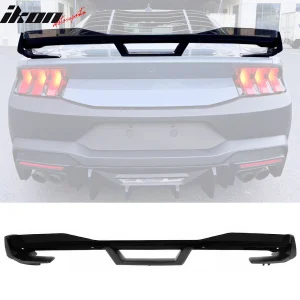 Fits 24-26 Ford Mustang Dark Horse Matte Black Trunk Spoiler W/ Gurney Flap ABS - Image 6