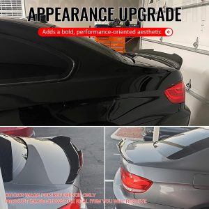 Fits 07-13 BMW E92 3-Series Coupe PSM Style Trunk Spoiler Lip Carbon Fiber Print - Image 5