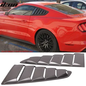 Fits 15-23 Ford Mustang OE Style Side Quarter Window Louver 2PC Painted #J7 Gray - Image 6