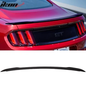 Fits 15-23 Ford Mustang GT Style Rear Trunk Spoiler ABS Painted #G1 Shadow Black - Image 6