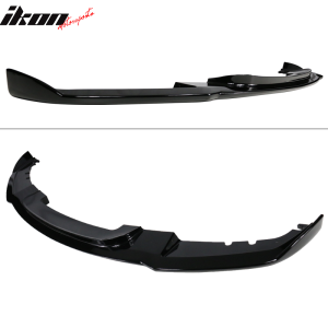 Fits 12-18 BMW 3 Series F30 M Tech M Sport HM Style Front Bumper Lip Gloss Black - Image 3