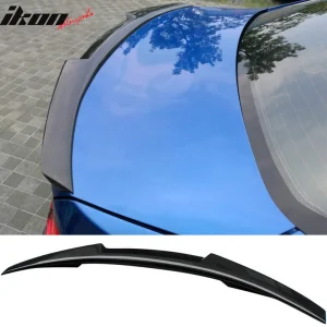 Fits 13-16 Audi A4 B8.5 M4 Style Rear Trunk Spoiler Lid Wing Lip CF Carbon Fiber - Image 6
